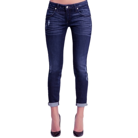 Bebe Boyfriend Distressed Skinny Jeans Size 25 - Picture 7 of 7